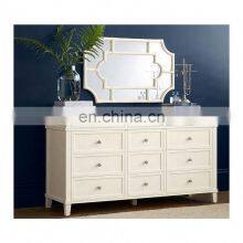 Extra Wide Simple Pattern Wooden Dresser With Spaciours Drawers for Bedroom