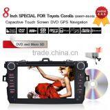 Pure Android 4.4 HDCapacitive 8" Touch Screen Car Audio Radio for Toyota Corolla GPS NAVI , WIFI,BLUETOOTH,SWC,MP3,USB,SD,AUX,3G