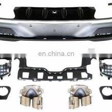 Runde PP Material Body Parts Rear Lip Exhaust For Mercedes-Benz GLE 54 400 Coupe Modified AMG Style Rear Lip Exhaust thumbnail-2