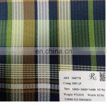 Best Selling Multiple Colors 100%polyester Stripe Shirt Seersucker Fabric thumbnail-2