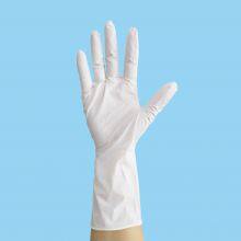 Long Cuff Whie Nitrile Disposable Gloves For Medical Industry Factory thumbnail-1