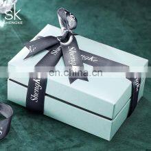 Wholesale Watch Box With Ribbon Red Green Gift Box Customized Logo Paper Wood Velvet Lining Box Sets thumbnail-4