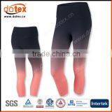 2016 Moisture Wicking Dry Rapidly Woman 3/4 Sports Yoga Pants
