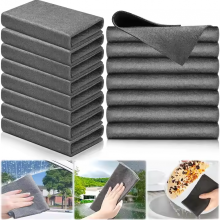 Magic Glass Cleaning Cloth Thickened Reusable Microfiber Washing Rags for Windows Cars Mirror Kitchen Rag thumbnail-4