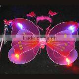 Wholesale Cheap Double Layer Fairy Kids Butterfly Wings Halloween Pink Butterfly Wing for Sale thumbnail-4