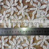 Cotton Mesh Lace Fabric/Embroidery Flower Lace/Water Soluble Lace For Garment Accessory thumbnail-4