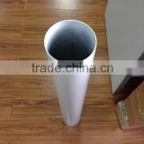 High grade white powder coated extruded aluminum tube (aluminum tube, powder coated aluminum tube)