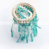 Fashion Pearl Designs Jewelry Gold Bangle Bohe Bracelets Set thumbnail-3