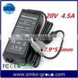 China Wholesale Factory Price Oem Switching Laptop Adapter for Lenovo 20v 4.5a 7.9*5.5mm thumbnail-1