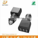 Shenzhen Made High Quality Portable 3usb Car Charger, Custom Design Universal Car Charger thumbnail-2