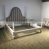 China Manufacturer Wholesale Leather Bed Luxury Hotel Bedroom Bed thumbnail-1