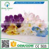 2016 Wholesale Multicolor Luxury Latex PU Artificial Flowers Plumeria head Real Touch Bouquet Wedding Bridal Decor