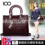 2016 new style vogue Evening handbag crocodile women handbag guangzhou