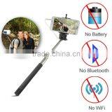 Cable Take Pole Selfie Stick , Wired Monopod Selfie Stick , Wired Selfie Monopod With High Quality thumbnail-1