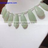 Green Aventurine Faceted Long Pear