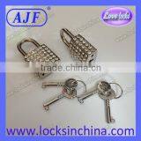 Newest Square Rhinestone Padlock for Necklace