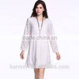Any Size Delicate Lace Loose Dress Casual Dress Plus Size Dress thumbnail-2