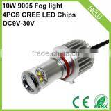 Double Color Changing With 3 Modes 10w cr ee Led Fog Headlight White Yellow Amber 9005 With 4pcs Led Chips