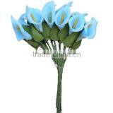 Artificial Foam Realistic Blue Calla Lily