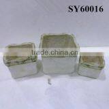 Cheap Decal Square Terracotta Plant Pot thumbnail-2