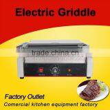 Commercial Electric Barbegue Contact Grill With Lava Rock Stone Panini Grill