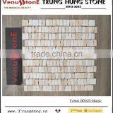 White Cream Marble Mosaic With Magic Design thumbnail-3