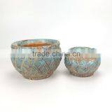 Antique Style Round Shaped Garden Ceramic Pots thumbnail-4