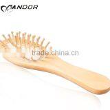 Wooden massage hair brush for health care tool
