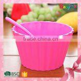 Babypro 2015 Hot New Product China Baby Product Colorful Ice Cream Bowl And Spoon Baby Bowl Set Baby Tableware Quality Choice thumbnail-3