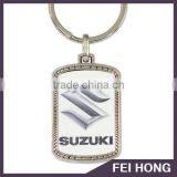 Promotional Car Logo 6 Plating Colors Zamac Keychain Print for Suzuki