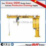 Portable 360 Degree Rotating BZ BZD Model Floor Mounted Jib Crane thumbnail-5