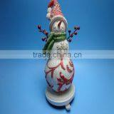 Hot Sales Resin Snowman Statue for Christmas Decoration thumbnail-5