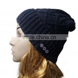 2015 Hot Sale Bluetooth Hat with Headphone, Bluetooth Hats, Knitted Bluetooth Music Hats