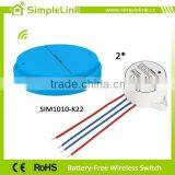 China Supplier Battery-free Wireless 2 Gang 2 Way Switch thumbnail-3