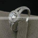 Factory Produce Custom 925 Sterling Silver Ring Simple Design Wedding Ring thumbnail-2