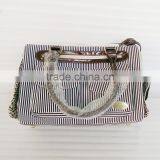 Fashional Striated Canvas Hands Pet bag