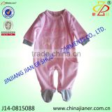 jianer 2015 new arrival top quality wholesale baby winter rompers with foot