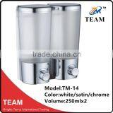 TM-14 Ningbo Taimu Wall Mounted Plastic Hand Liquid Double Soap Dispenser thumbnail-1
