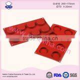 Dia 70mm Round Food Grade Silicone Cake Mould Baking Pans thumbnail-1