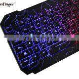 Cool Crack Parttern Color Backlit PC Keyboard and 6 Button Mouse thumbnail-3