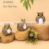 New Products Polyresin Owl Solar Led Lights Outdoor thumbnail-2