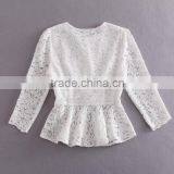 Wholesale Crochet Crop Top Design 2016 New Fashion Woman Lace Top thumbnail-2