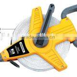 Reliable Vendor Jianghua 100ft Compact Most Wear Long Fiberglass Tape Blade 100ft Measuring Tape With Rubber Handle