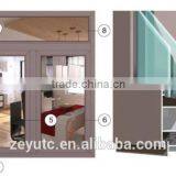 High Quality Aluminium Profile for Door and Window With Wood Grain thumbnail-4