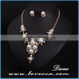 Latest Designs Elegant Shinny Crystal Beaded Pearl Earrings New Arrival 2015 Necklace Jewelry thumbnail-3