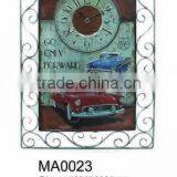 Vintage Metal Art Wall Clock