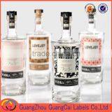 Direct Manufacture Cheap Bottle Sticker Printing Vinyl Material Self-adhesive Label Stickers