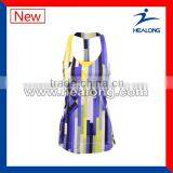 Nice slim fit breathable tennis uniform for ladies,tennis dress