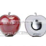 Lovely Apple Model Mini Speaker With Color Flash