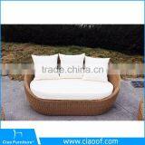 Hot Sale Rattan Furniture Modern Outdoor Patio Round Wicker Sofa (CF043) thumbnail-4